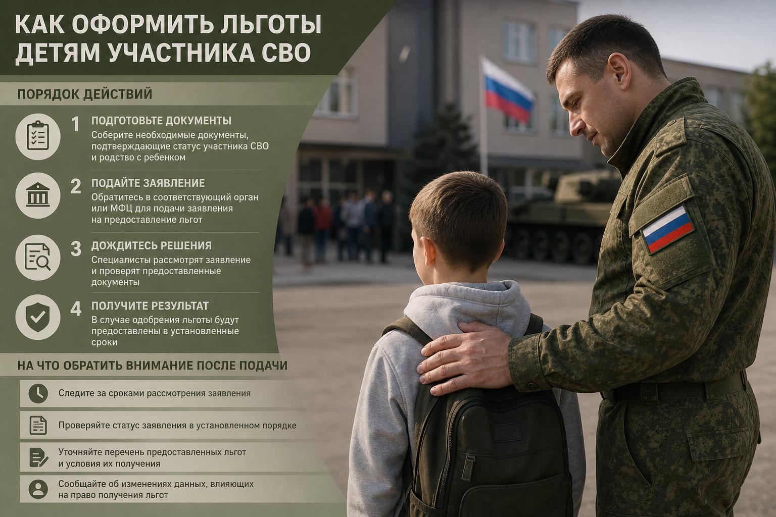 Как оформить льготы детям участника СВО. На что обратить внимание после подачи Как оформить льготы детям участника СВО. На что обратить внимание после подачи
