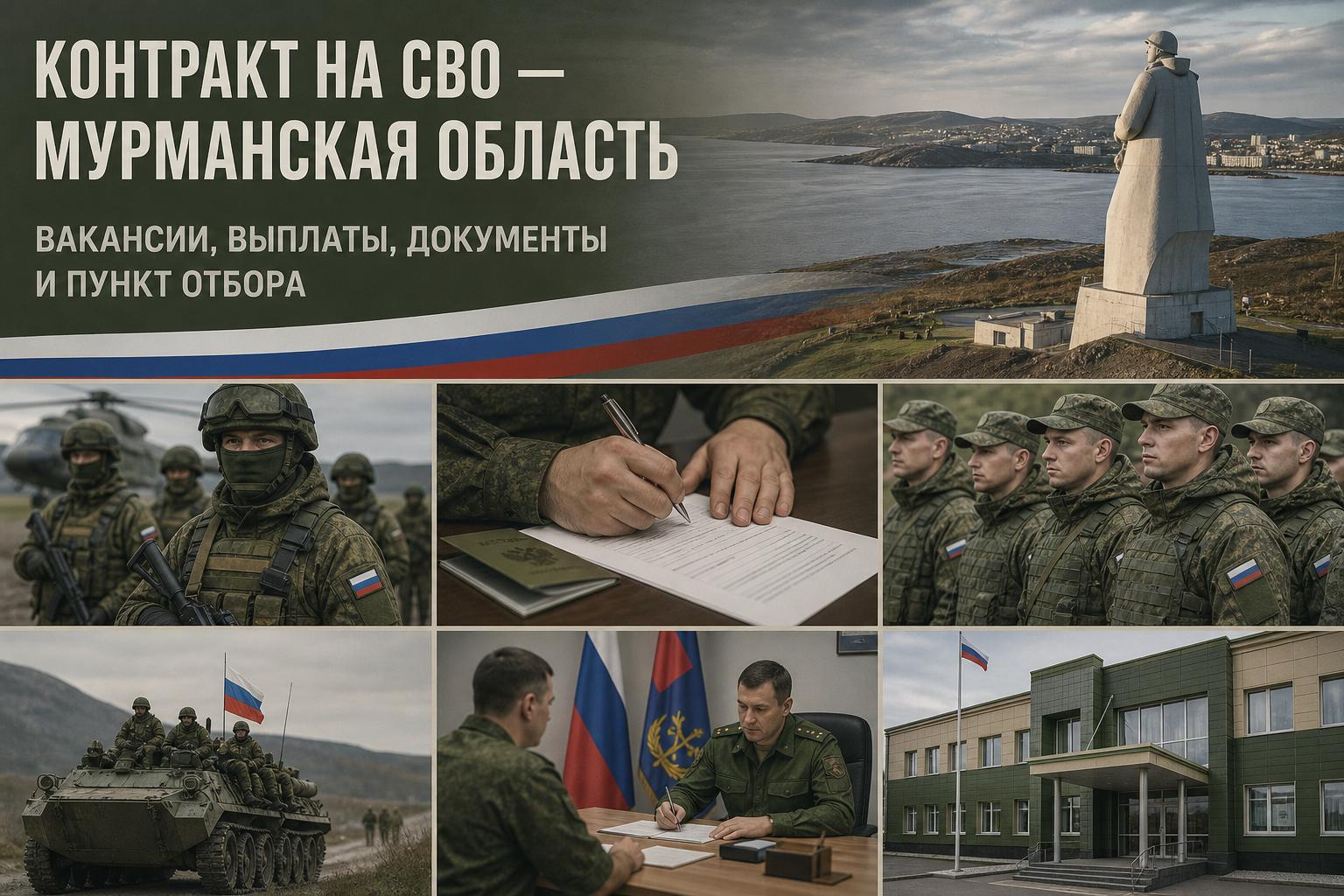 Контракт на СВО в Мурманской области: вакансии, выплаты, документы и пункт отбора
