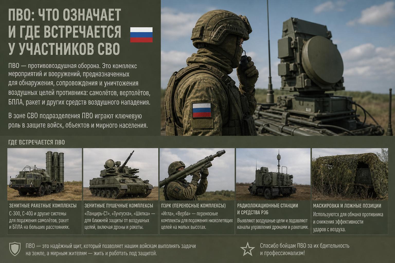 ПВО: что означает и где встречается у участников СВО