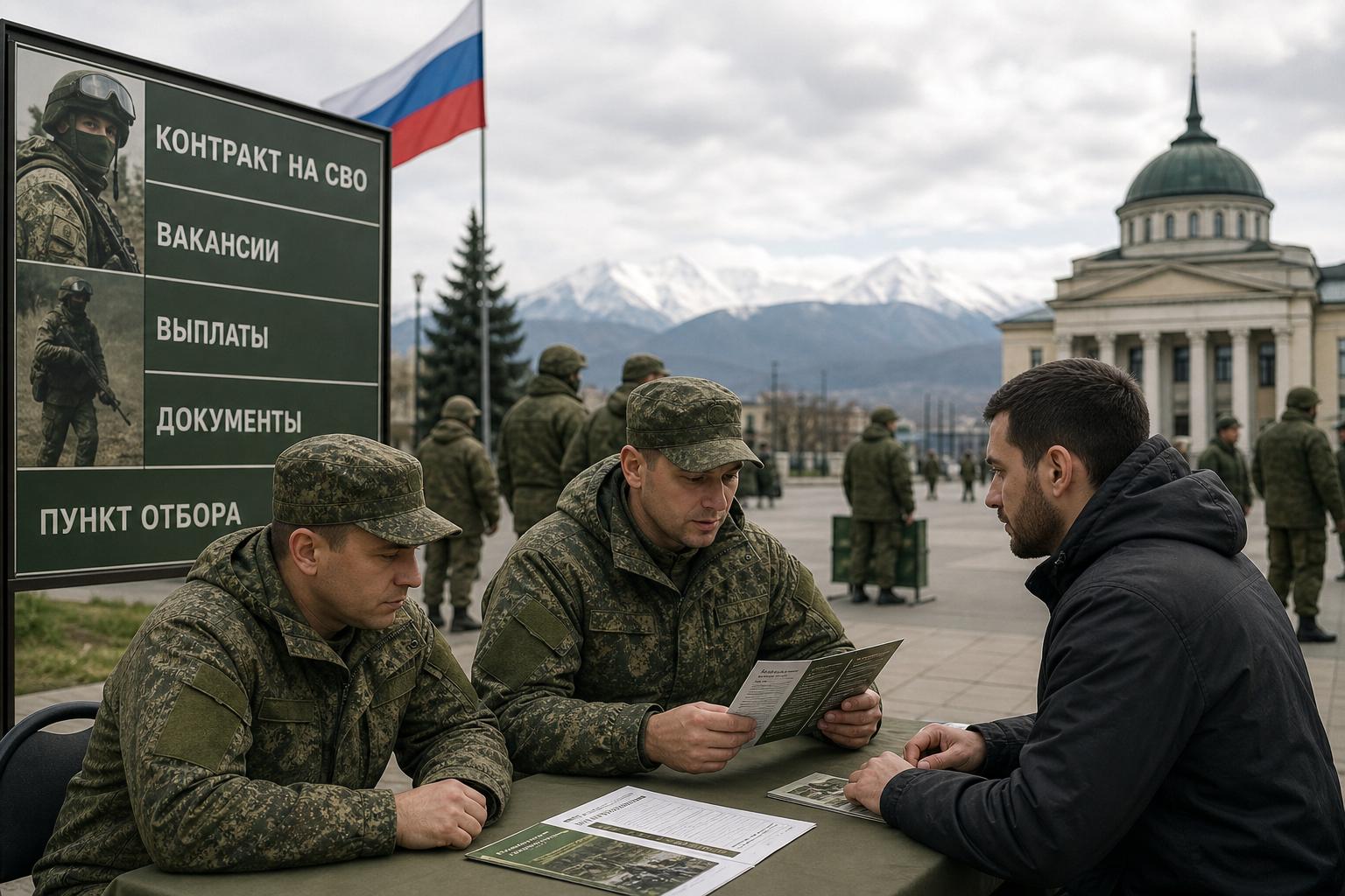 Контракт на СВО — Нальчик: вакансии, выплаты, документы и пункт отбора