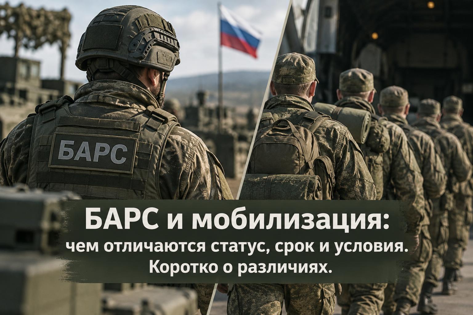 БАРС и мобилизация: чем отличаются статус, срок и условия. Коротко о различиях БАРС и мобилизация: чем отличаются статус, срок и условия. Коротко о различиях