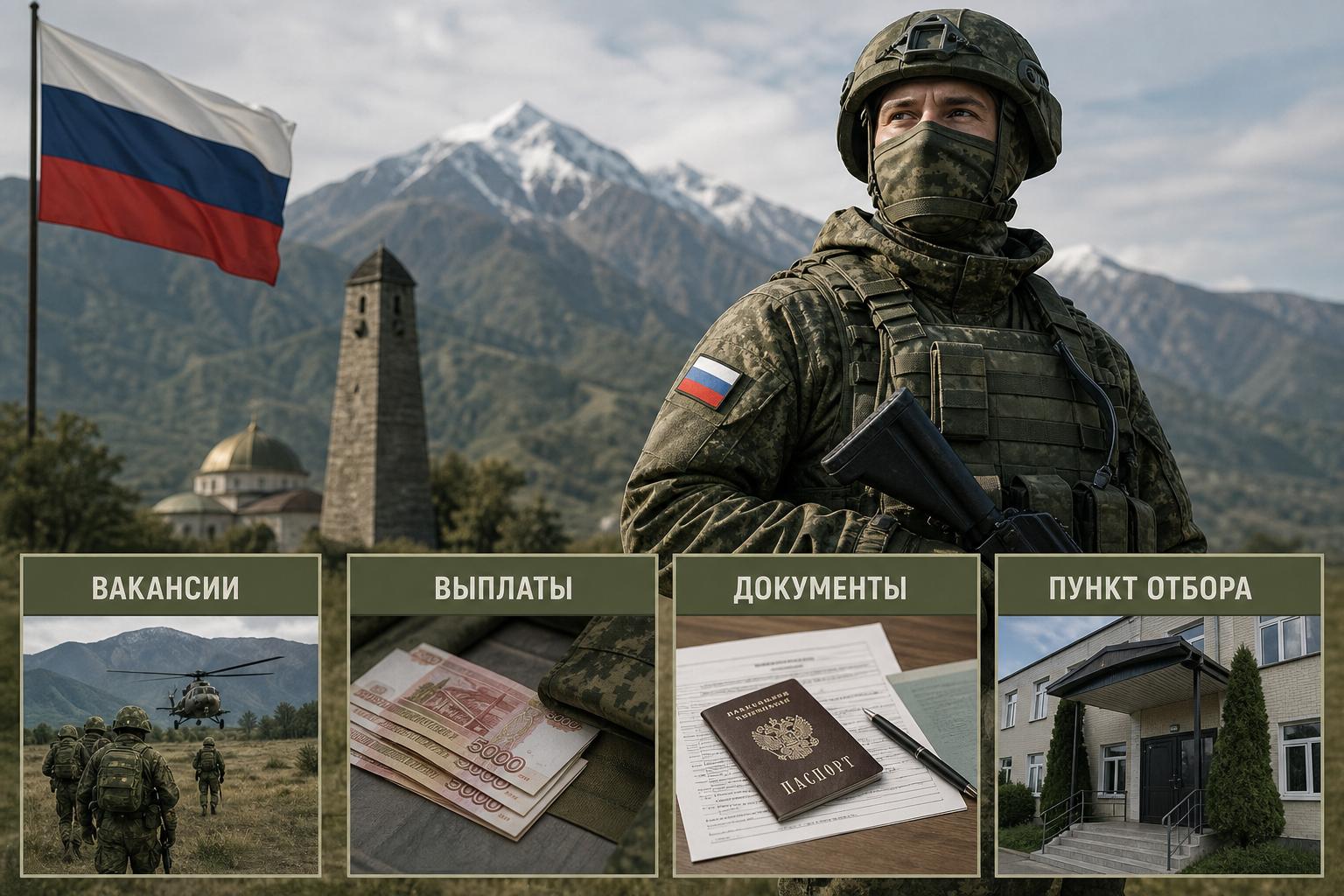 Контракт на СВО в Карачаево-Черкесии: вакансии, выплаты, документы и пункт отбора