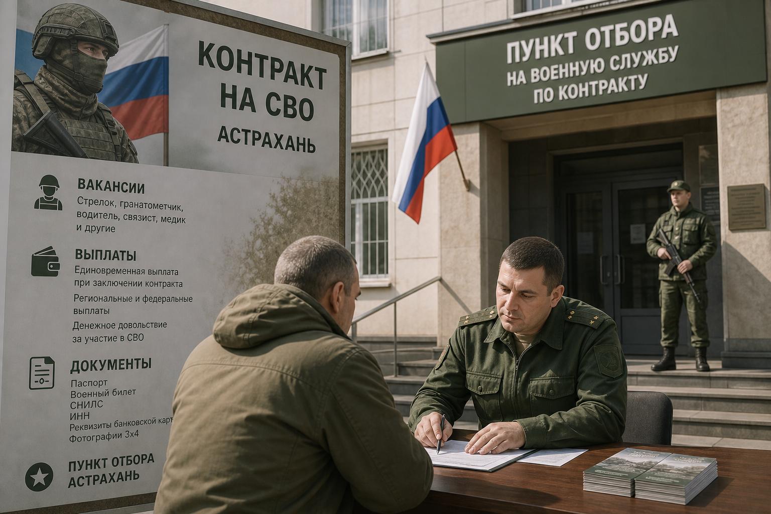 Контракт на СВО — Астрахань: вакансии, выплаты, документы и пункт отбора. Какие выплаты обсуждают чаще всего