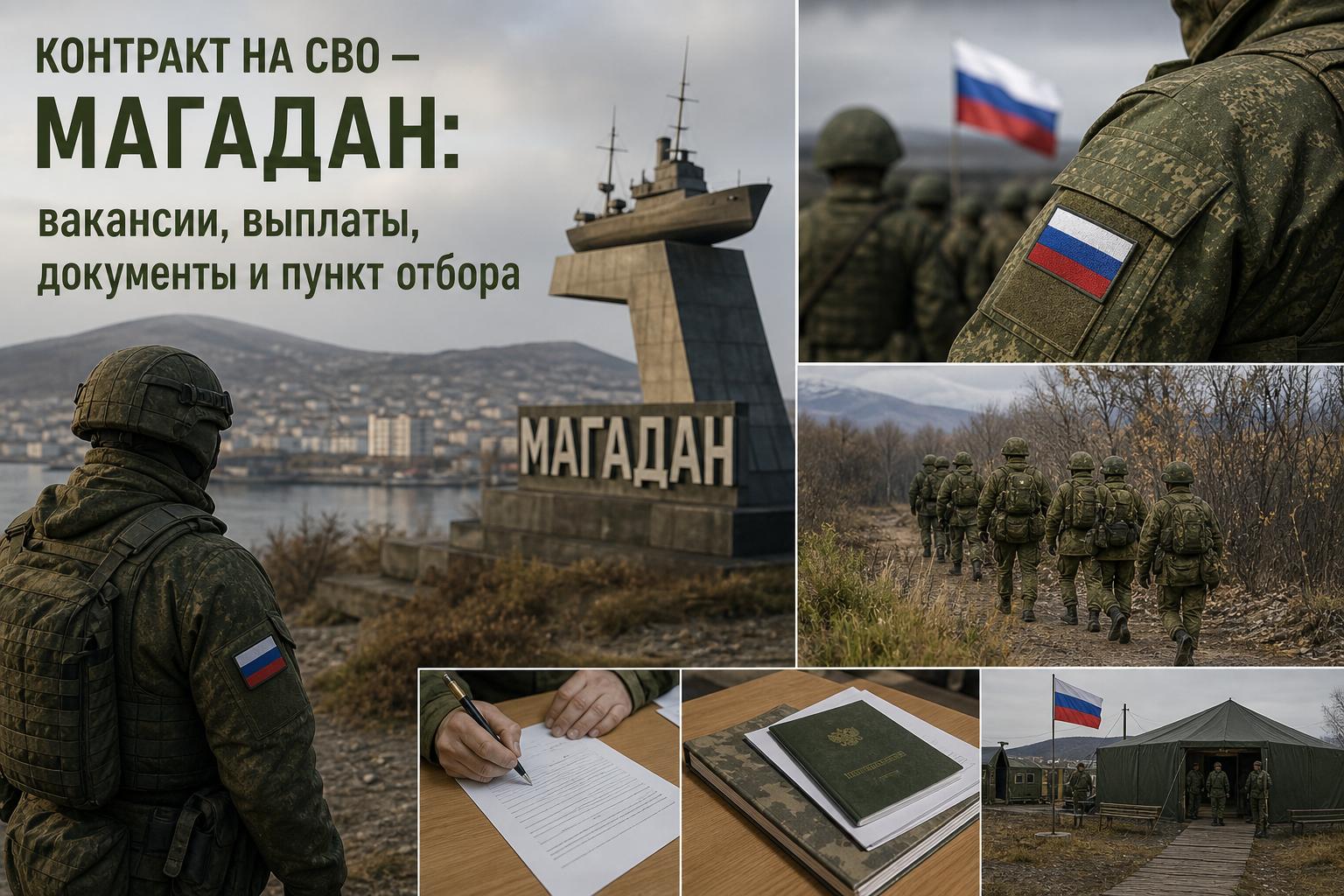 Контракт на СВО в Магадане: вакансии, выплаты, документы и пункт отбора