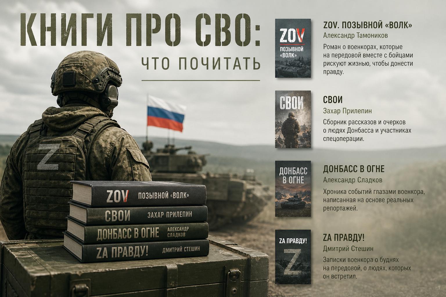 Книги про СВО: что почитать, чтобы увидеть тему без лишнего шума и лозунгов